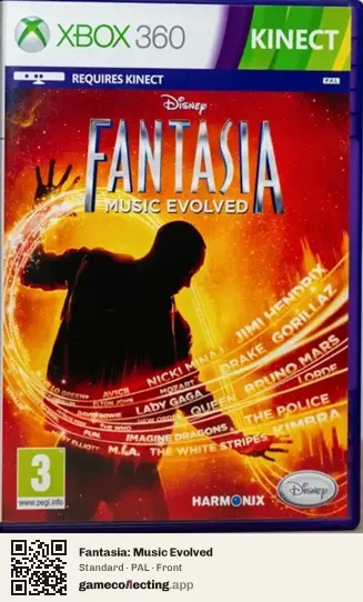 Fantasia: Music Evolved Xbox 360, PAL box front