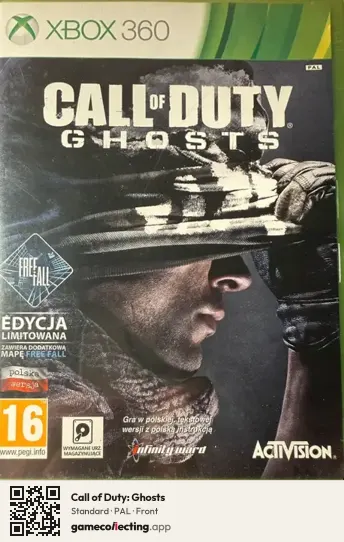 Call of Duty: Ghosts Xbox 360, PAL box front