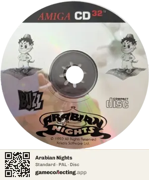 Arabian Nights Amiga CD32, PAL disc