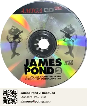James Pond 2: RoboCod Amiga CD32, PAL disc