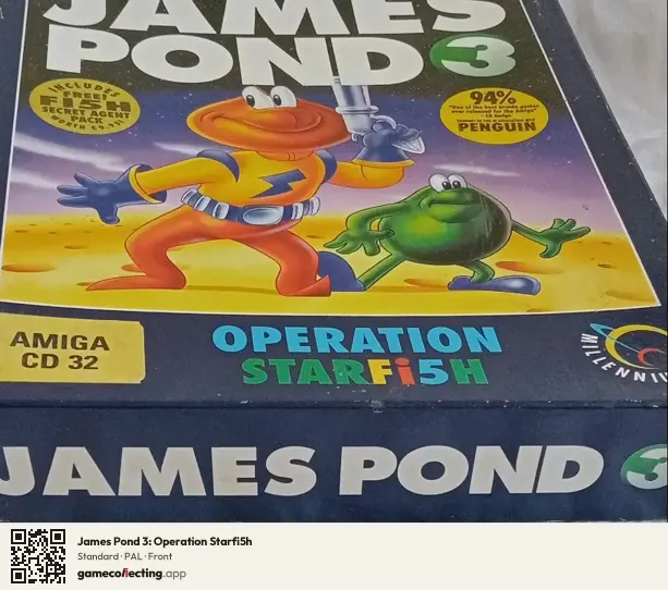 James Pond 3: Operation Starfi5h Amiga CD32, PAL box front