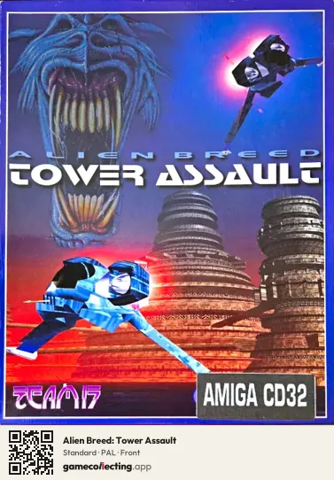Alien Breed: Tower Assault Amiga CD32, PAL box front
