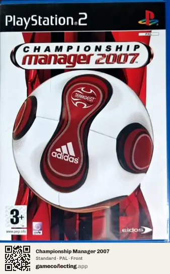 Championship Manager 2007 PlayStation 2, PAL box front