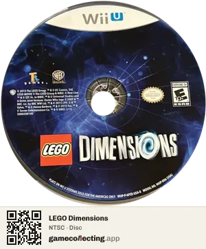 LEGO Dimensions Nintendo Wii U, NTSC disc