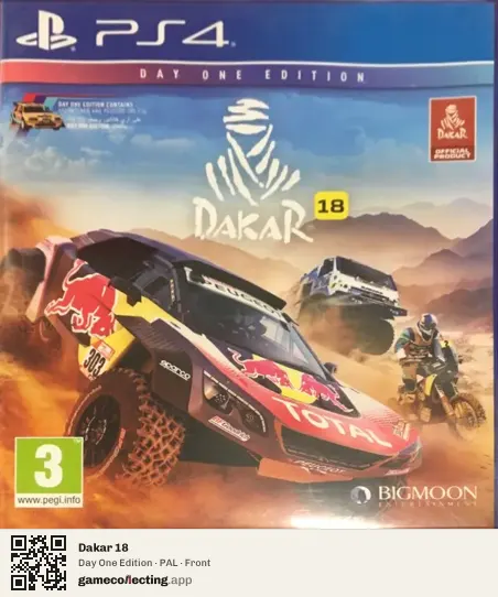 Dakar 18 PlayStation 4, PAL box front