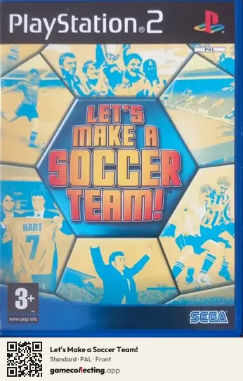 Let's Make a Soccer Team! PlayStation 2, PAL box front