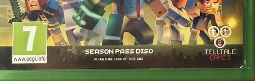 Minecraft: Story Mode Season Two, the PEGI square on its front