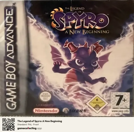 The Legend of Spyro: A New Beginning Game Boy Advance, PAL box front