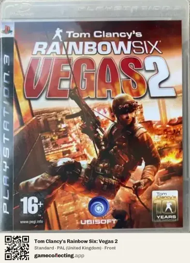 Tom Clancy's Rainbow Six: Vegas 2 PlayStation 3, United Kingdom box front