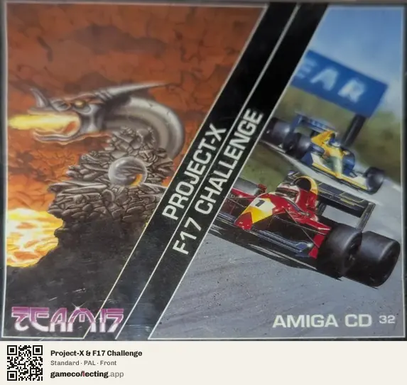 Project-X & F17 Challenge Amiga CD32, PAL box front
