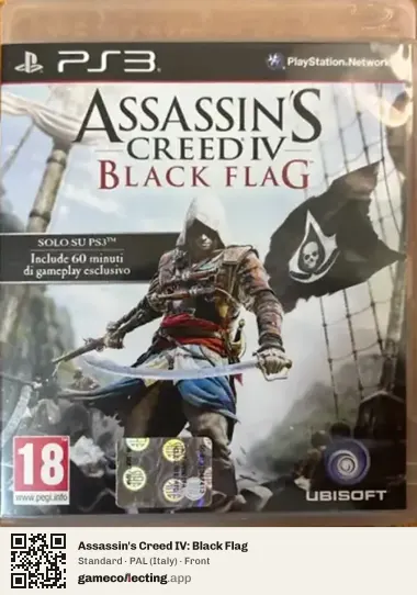 Assassin's Creed IV: Black Flag PlayStation 3, Italy box front