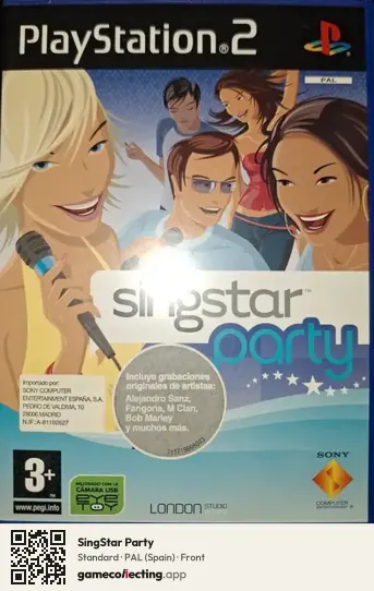 SingStar Party PlayStation 2, Spain box front