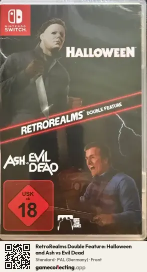 RetroRealms Double Feature: Halloween and Ash vs Evil Dead Nintendo Switch, Germany box front