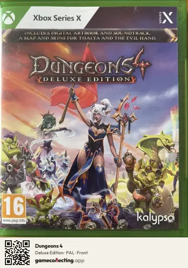 Dungeons 4 Xbox Series X, PAL box front