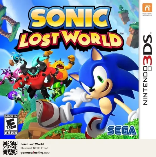 Sonic Lost World Nintendo 3DS, NTSC box front