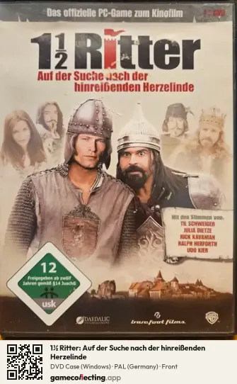 1½ Ritter: Auf der Suche nach der hinreißenden Herzelinde Computer, Germany box front