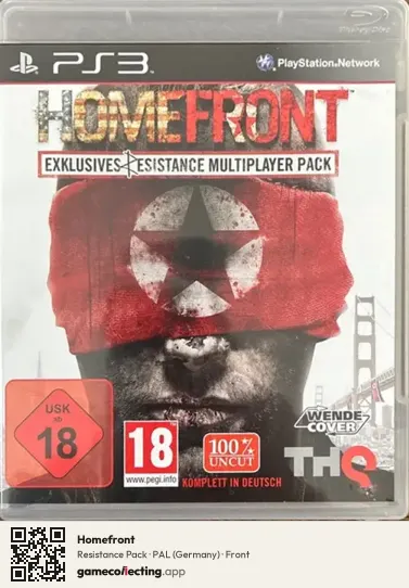 Homefront PlayStation 3, Germany box front