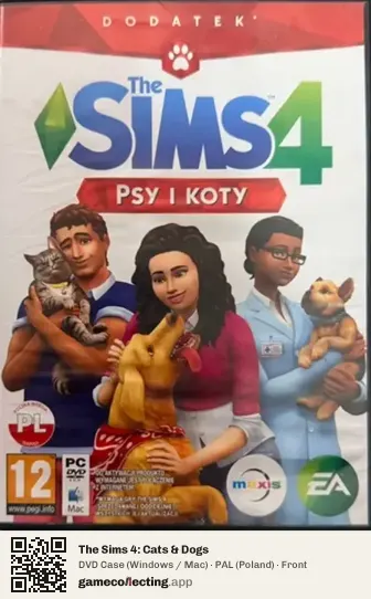 The Sims 4: Cats & Dogs Computer, Poland box front