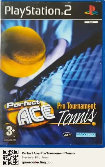 Perfect Ace: Pro Tournament Tennis PlayStation 2, PAL box front