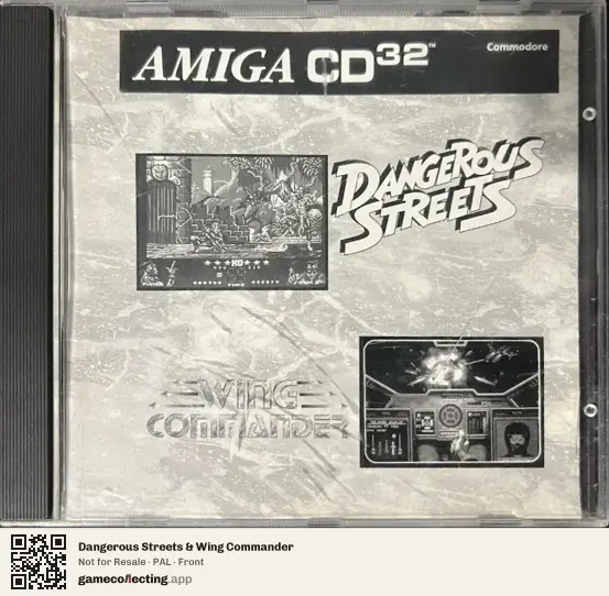 Dangerous Streets & Wing Commander Amiga CD32, PAL box front