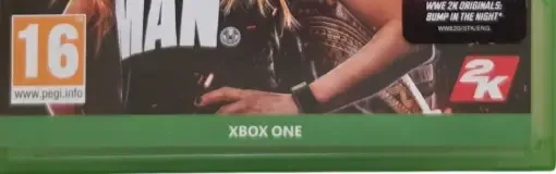 WWE 2K20, the PEGI square on its front