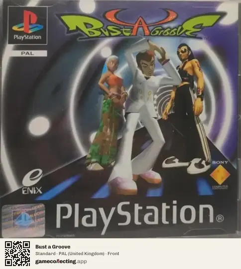 Bust a Groove PlayStation, United Kingdom box front
