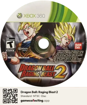 Dragon Ball: Raging Blast 2 Xbox 360, NTSC disc