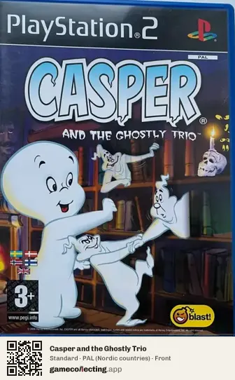 Casper and the Ghostly Trio PlayStation 2, Nordic countries box front