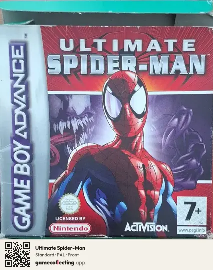 Ultimate Spider-Man Game Boy Advance, PAL box front