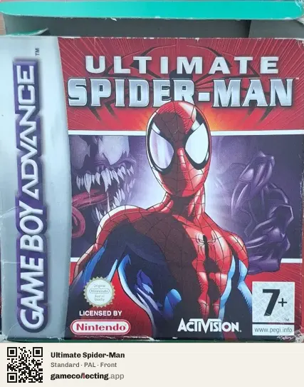 Ultimate Spider-Man Game Boy Advance, PAL box front