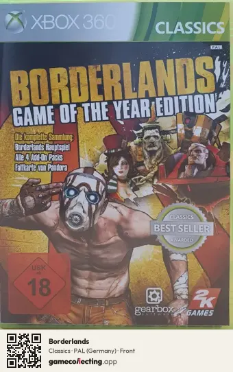 Borderlands Xbox 360, Germany box front