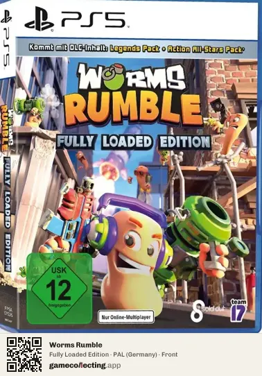 Worms Rumble PlayStation 5, Germany box front