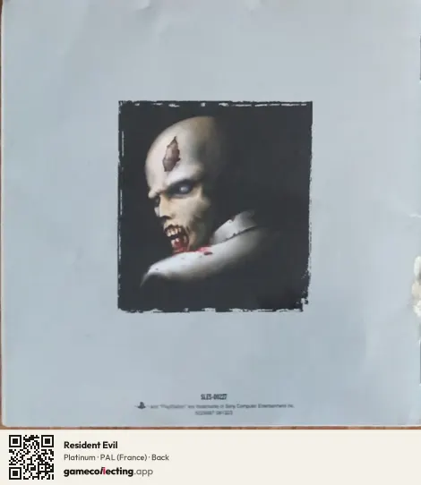 Resident Evil PlayStation, France box back