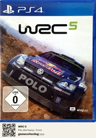 WRC 5 PlayStation 4, Germany box front
