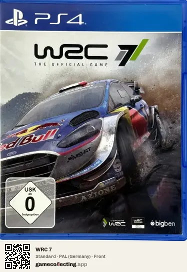 WRC 7 PlayStation 4, Germany box front