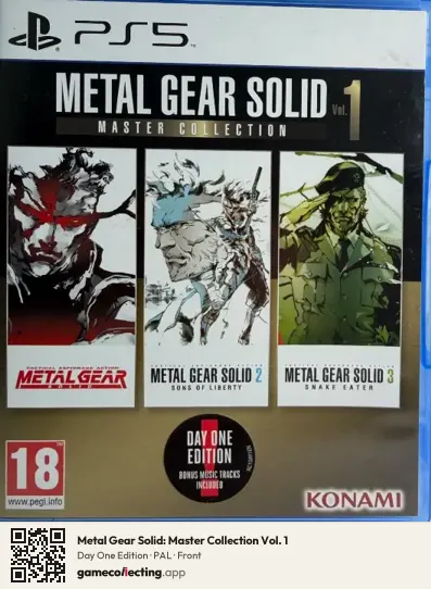 Metal Gear Solid: Master Collection Vol. 1 PlayStation 5, PAL box front