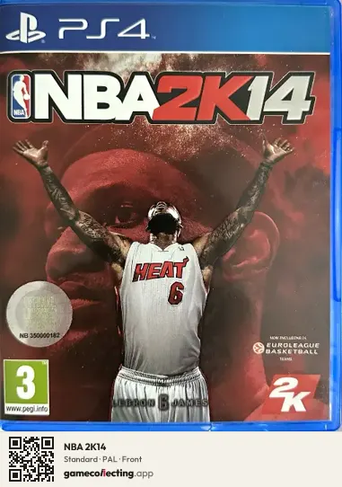 NBA 2K14 PlayStation 4, PAL box front