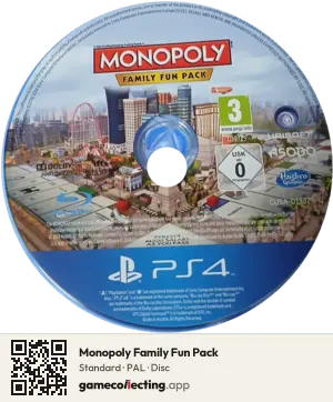 Monopoly Family Fun Pack PlayStation 4, PAL disc
