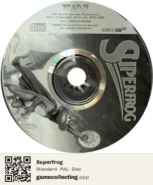 Superfrog Amiga CD32, PAL disc