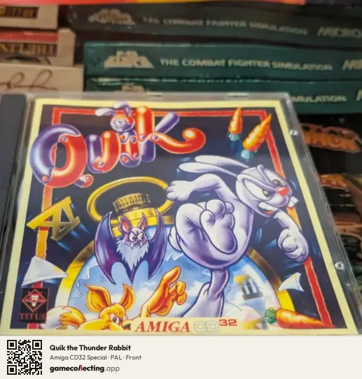 Quik the Thunder Rabbit Amiga CD32, PAL box front