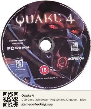 Quake 4 Computer, PAL disc