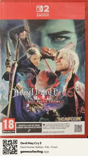 Devil May Cry 5 Nintendo Switch 2, PAL box front