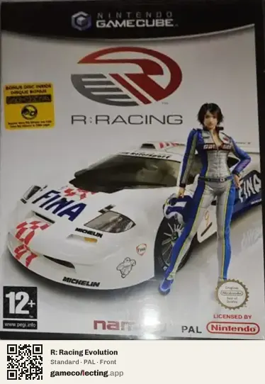 R: Racing Evolution Nintendo GameCube, PAL box front