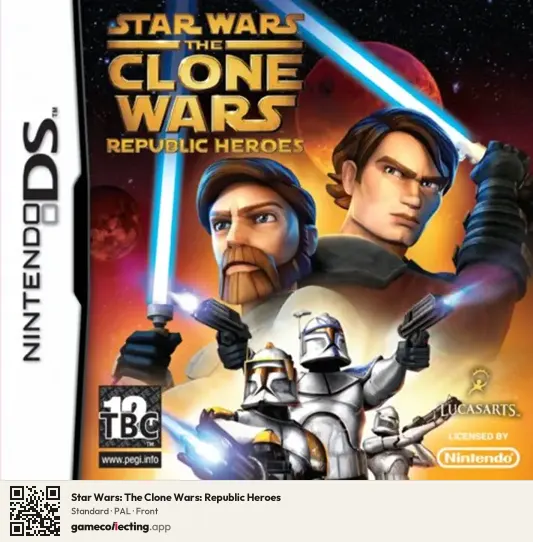 Star Wars: The Clone Wars: Republic Heroes Nintendo DS, PAL box front