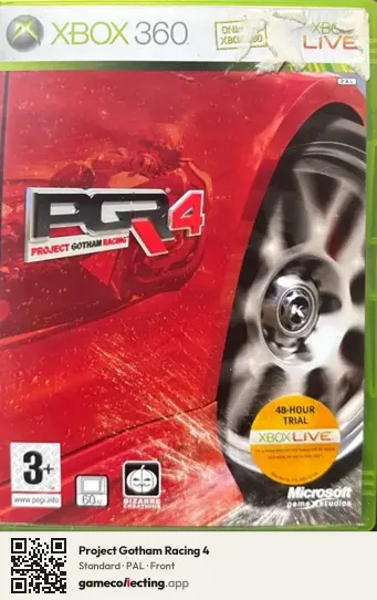 Project Gotham Racing 4 Xbox 360, PAL box front