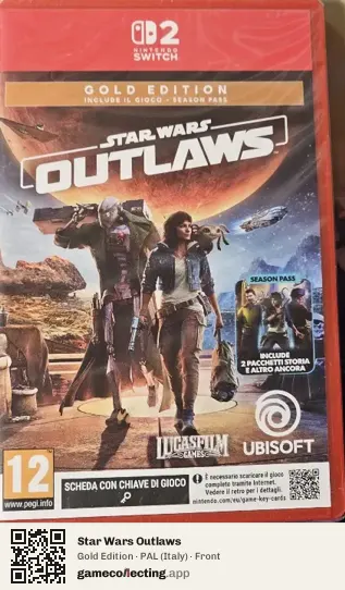 Star Wars Outlaws Nintendo Switch 2, Italy box front