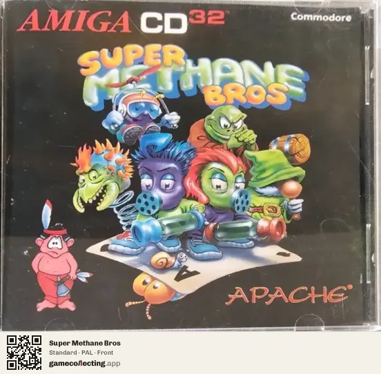 Super Methane Bros Amiga CD32, PAL box front