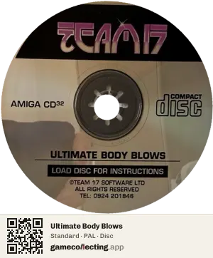 Ultimate Body Blows Amiga CD32, PAL disc