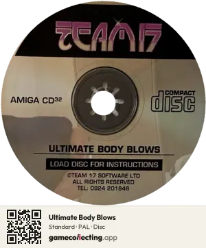 Ultimate Body Blows Amiga CD32, PAL disc