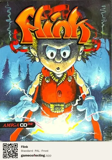 Flink Amiga CD32, PAL box front